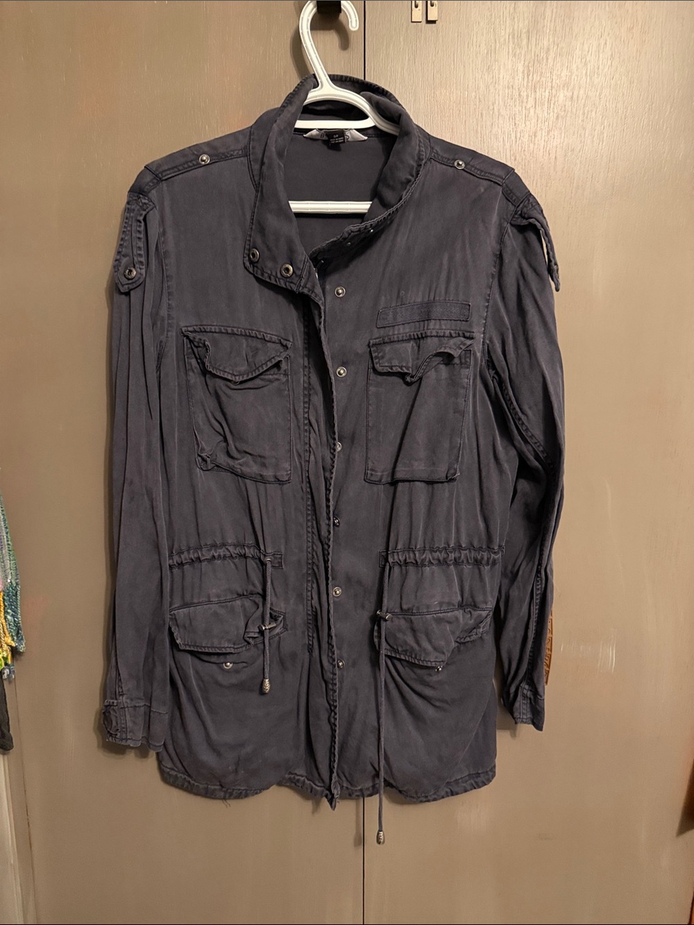 Ladies size small Lightweight Field Jacket - Blue worn style very soft